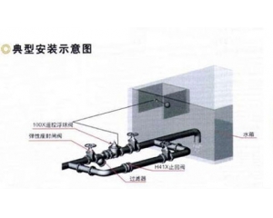 遙控浮球閥典型安裝圖例